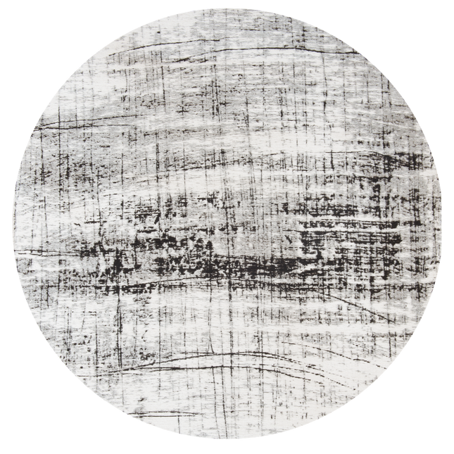 Rond vloerkleed Griff Metro Black & White 8926 - Louis De Poortere