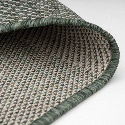 Buiten vloerkleed Boa - Groen/Wit - dubbelzijdig - EVA Interior - Vloerkledenloods