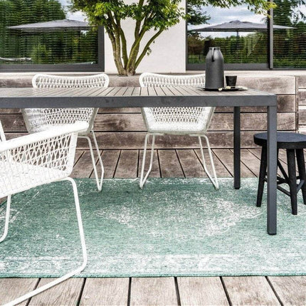 Buiten vloerkleed sage - Groen - dubbelzijdig - EVA Interior - Vloerkledenloods