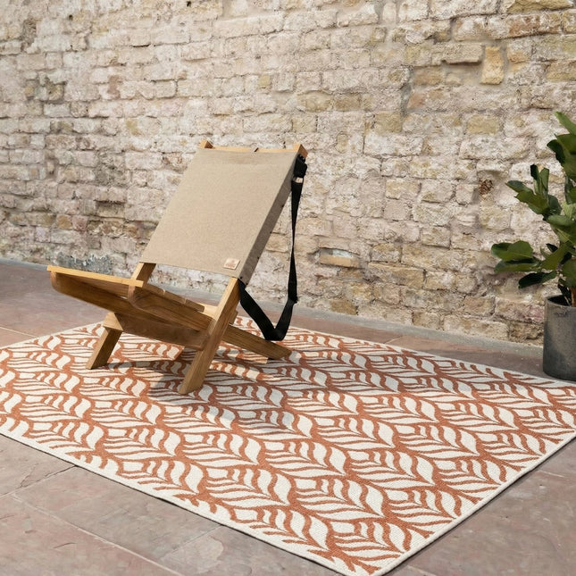 Buitenkleden - Buitenkleed Cleo Roest/Wit - Interieur05 - Vloerkledenloods