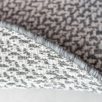 Buitenkleden - Rond buitenkleed Solid grijs - Interieur05 - Vloerkledenloods
