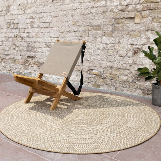 Buitenkleden - Rond buitenkleed Solid jute - Interieur05 - Vloerkledenloods