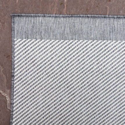 Buitenkleed Border - Grijs/wit - dubbelzijdig - EVA Interior - Vloerkledenloods