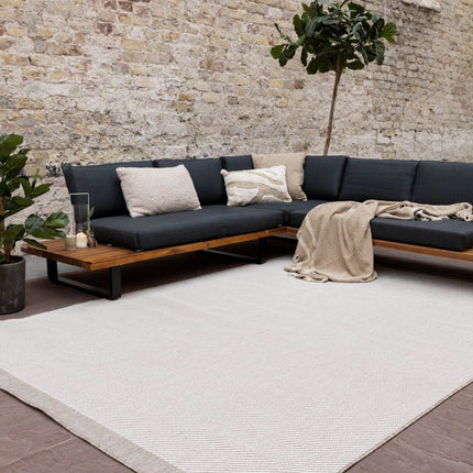Buitenkleed Border - Naturel/Wit - dubbelzijdig - EVA Interior - Vloerkledenloods