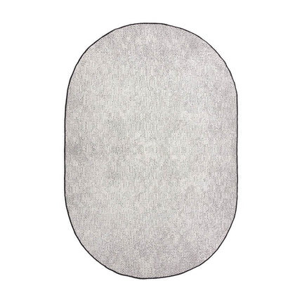 Buitenkleed Dahl Ovaal - Zwart - Dubbelzijdig - Vloerkledenloods