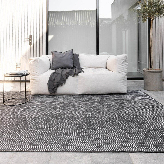 Buitenkleed Dahl Zwart Eva Interior - Vloerkledenloods