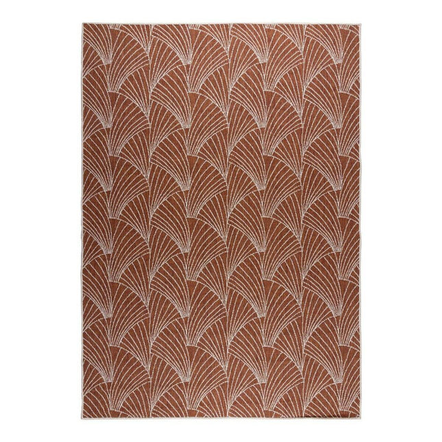 Buitenkleed Deco roest/wit dubbelzijdig - Vloerkledenloods