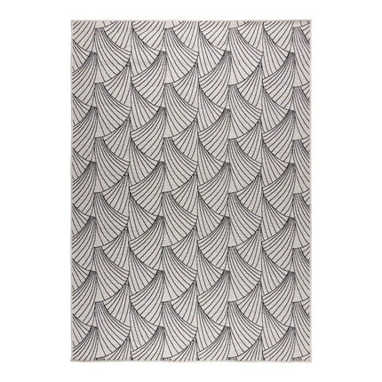 Buitenkleed Deco zwart/wit dubbelzijdig - Vloerkledenloods