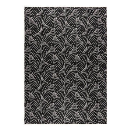 Buitenkleed Deco zwart/wit dubbelzijdig - Vloerkledenloods