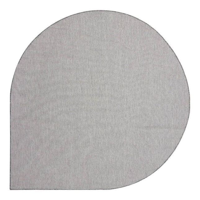 Buitenkleed Druppel Mono - Grijs/wit - Dubbelzijdig - EVA Interior - Vloerkledenloods