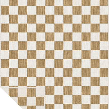 Buitenkleed Level blokken - checkerboard jute - Interieur05 - Vloerkledenloods