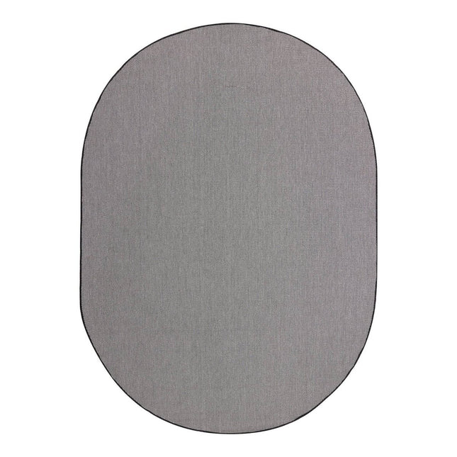 Buitenkleed Ovaal Mono - Zwart/Wit - Dubbelzijdig - EVA Interior - Vloerkledenloods
