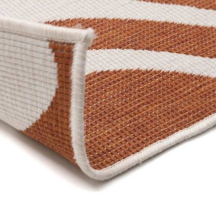 Buitenkleed Swirl Rechthoek - Roest - Dubbelzijdig - Vloerkledenloods