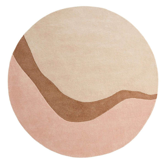 Ensuite By Brinker rond vloerkleed Organix Blush 620 - Vloerkledenloods