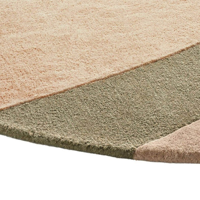 Ensuite By Brinker rond vloerkleed Organix Khaki 750 - Vloerkledenloods