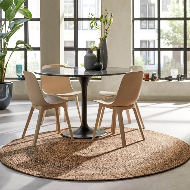 Feelgood by Brinker rond wollen vloerkleed Bellano bruin 623 - Vloerkledenloods