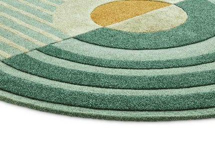 Feelgood by Brinker vloerkleed Fano Girare green - Vloerkledenloods