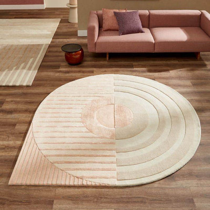Feelgood by Brinker vloerkleed Fano Girare white beige - Vloerkledenloods
