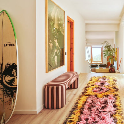 HKliving fluffy loper South Beach 80x360cm - Vloerkledenloods