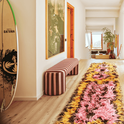 HKliving fluffy loper South Beach 80x360cm - Vloerkledenloods