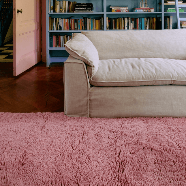 HKliving hoogpolig vloerkleed pink 150x240cm - Vloerkledenloods