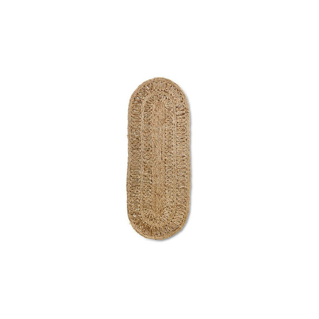 HKliving ovaal jute loper Soleil - Vloerkledenloods