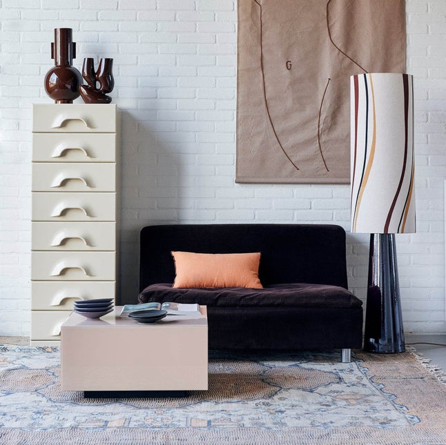 HKliving printed vloerkleed vierkant overtufted 250x250cm - Vloerkledenloods