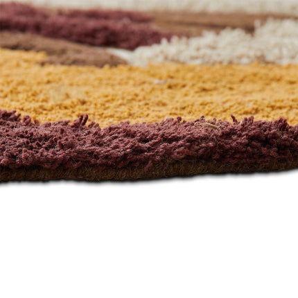 HKliving rond getuft vloerkleed Melange 150cm - Vloerkledenloods