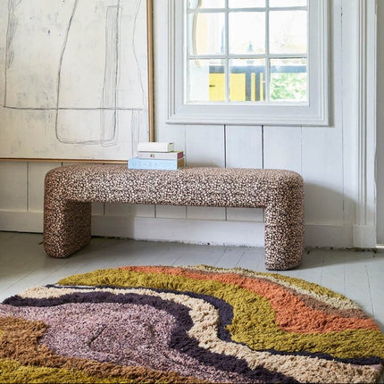 HKliving rond gewoven vloerkleed gradient 150cm - Vloerkledenloods