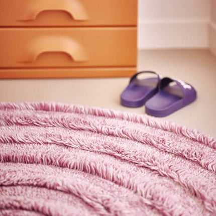 HKliving rond wollen vloerkleed lilac 150cm - Vloerkledenloods
