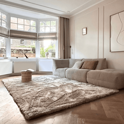 Hoogpolig vloerkleed Odelia stone - Interieur05 - Vloerkledenloods