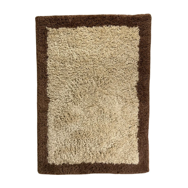 Hoogpolig vloerkleed Pilo beige/bruin polyester Interieur05 - Vloerkledenloods