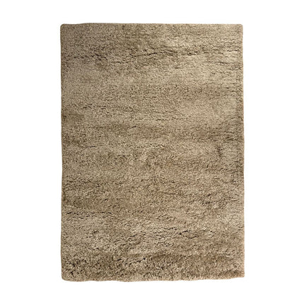 Hoogpolig vloerkleed Pilo taupe polyester Interieur05 - Vloerkledenloods