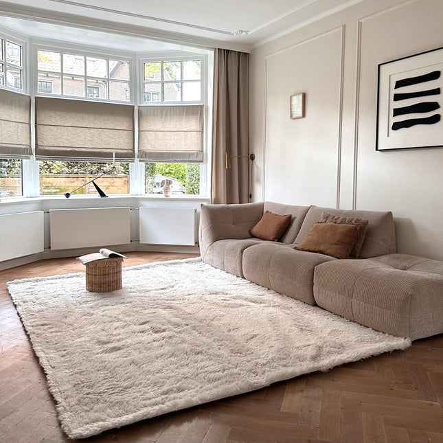 Hoogpolige Vloerkleden - Hoogpolig vloerkleed Furr beige - Interieur05 - Vloerkledenloods