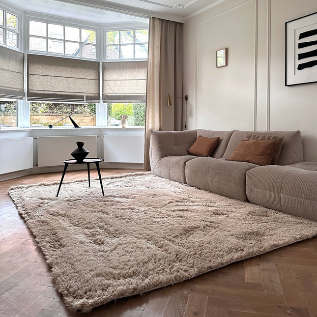 Hoogpolige Vloerkleden - Hoogpolig vloerkleed Furr bruin - Interieur05 - Vloerkledenloods