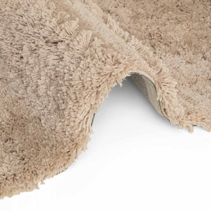 Hoogpolige vloerkleden - Ted Baker Lambeth rond hoogpolig vloerkleed Jasper Beige - Vloerkledenloods