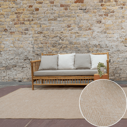 Jute buitenkleed Naturel Lines - Vloerkledenloods