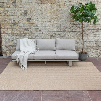 Jute buitenkleed Naturel ZigZag - Vloerkledenloods