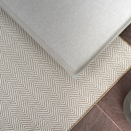 Jute buitenkleed Naturel ZigZag - Vloerkledenloods