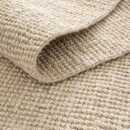 Jute vloerkleden - Jute vloerkleed Mumbai Licht Naturel/Creme Interieur05 - Vloerkledenloods