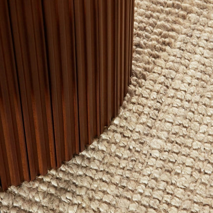 Jute vloerkleden - Rond jute vloerkleed Mumbai Licht Naturel/Creme Interieur05 - Vloerkledenloods