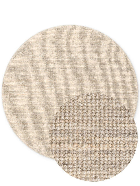 Jute vloerkleden - Rond jute vloerkleed Mumbai Licht Naturel/Creme Interieur05 - Vloerkledenloods