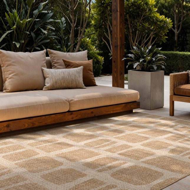 Juten vloerkleden - Ted Baker Haringey buitenkleed Ruskin Jute Wit - Vloerkledenloods