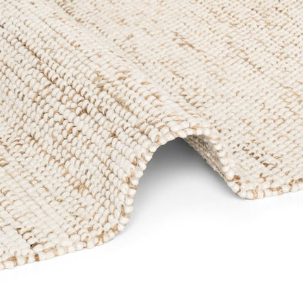 Juten vloerkleden - Villeroy & Boch 1770 wollen vloerkleed Peas Naturel Crème Beige - Vloerkledenloods