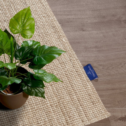 Juten vloerkleden - Villeroy & Boch 1791 jute vloerkleed Rosalie Naturel Wit - Vloerkledenloods