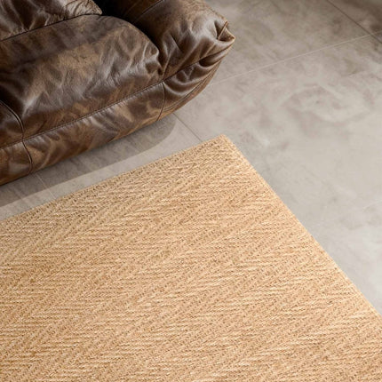 Juten vloerkleden - Villeroy & Boch 1851 jute vloerkleed Mirabelle Naturel Goud - Vloerkledenloods