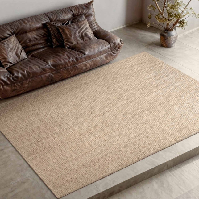 Juten vloerkleden - Villeroy & Boch 1851 jute vloerkleed Mirabelle Naturel Ivoor - Vloerkledenloods