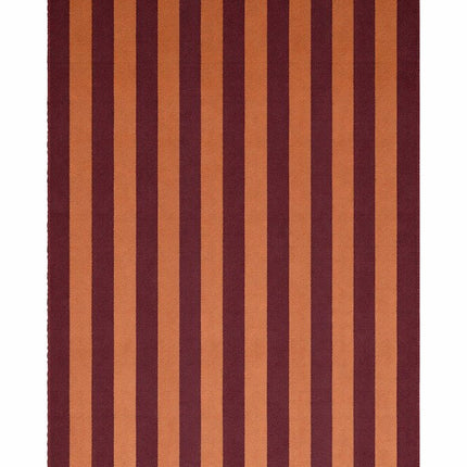 Katoenen Lopers - Lorena Canals Cabana Lines katoenen loper Stripes Terracota/Marsala - Vloerkledenloods