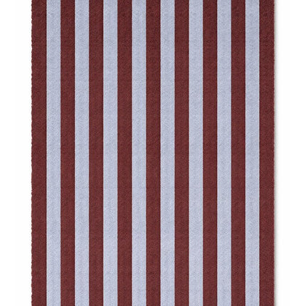 Katoenen Vloerkleden - Lorena Canals Cabana Lines katoenen vloerkleed Stripes Marsala/Anil - Vloerkledenloods