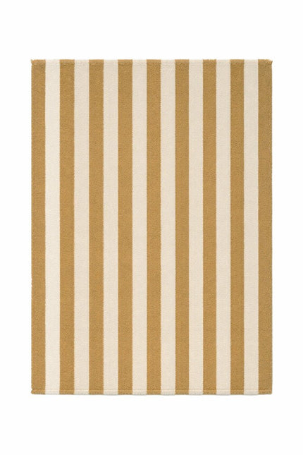 Katoenen Vloerkleden - Lorena Canals Cabana Lines katoenen vloerkleed Stripes Naturel/Dark Honey - Vloerkledenloods